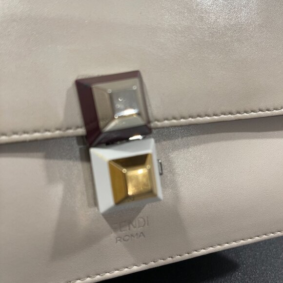 Fendi Vitello Liberty Studded Small Kan 2-Way Leather Shoulder/Hand Bag (JB1304) - Picture 7 of 16